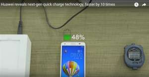 資訊-華為開創快速充電新時代 5分鐘充電48%